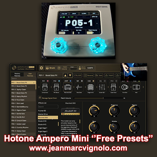 Hotone Ampero mini ''Free Presets''